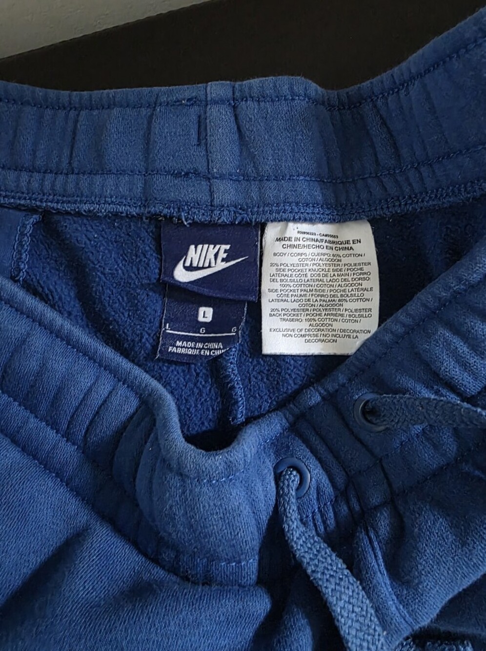 Nike Royal Blue Men's Athletic Shorts with White Swoosh - Picture 5 of 5